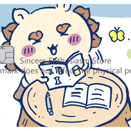Cartoon Kawaii Chiikawas Credit Card Skin Stickers Cute Matte Sticker for VISA JCB Mastercard and Other IC Card Decorative