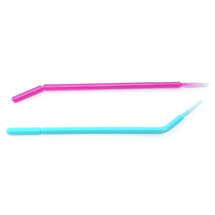 100pcs Bendable Micro Brushes Disposable Microbrush Applicators Eyelash Extensions Glue Cleaning Brush for Lash Extension