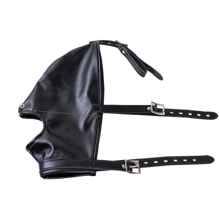 Sexy Adult Roleplay One Glove Corset with Various Half Face Bondage Harness Mask Hood for Fetish Party Games Exotic Costumes