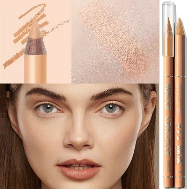 Wooden Concealer Pencil Contour Stick Acne Scar Cover Freckles Makeup Foundation Lasting Highlighter Brighten Aegyo Sal Pen