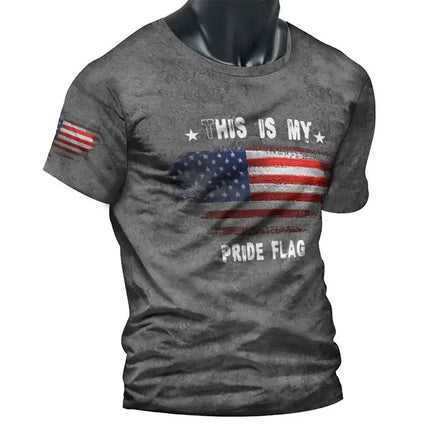Summer New Men's T-shirt Sniper Printed Short-sleeved Top Men's Fitness Breathable Short-sleeved Street Fighting People Clothing