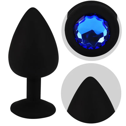 Soft Silicone Butt Plug Anal Plug Unisex Sex Stopper 3 Different Size Adult Toys for Men/Women Anal Trainer for Couples