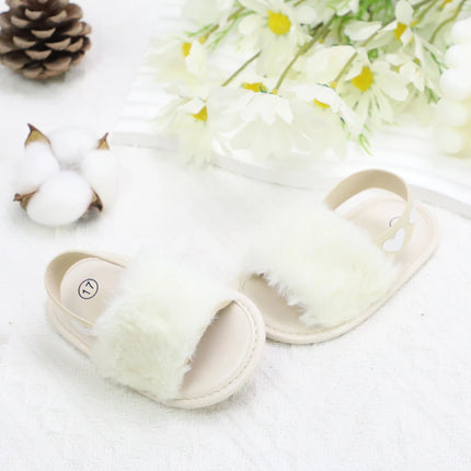 Baby girl winter breathable front shoes cute plush toddler shoes baby shoes