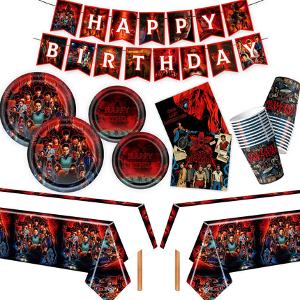 HOT Birthday Party Decorations Balloon Sets Disposable Party Plates Tablecloths Kids Birthday Gifts Baby Showers