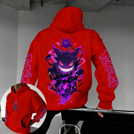 2026 Pokémon Game Gengar Collaboration Hoodie Spring/summer New Harajuku Men's and Women's Loose Casual Parent-child Sweater