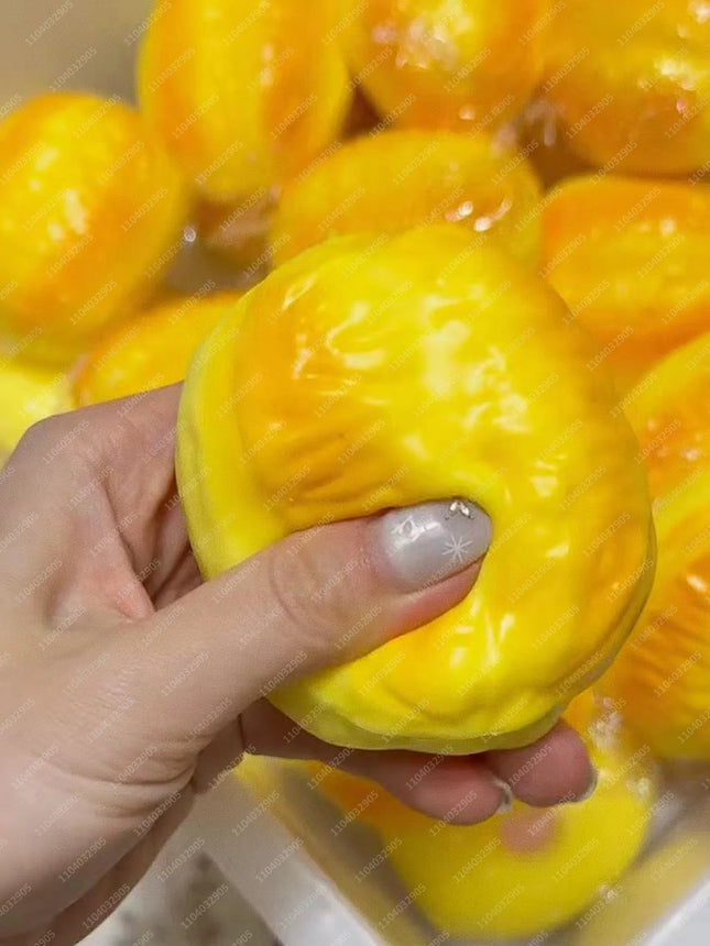 Food-Shaped Stress Ball Toast Squishy Toy Moldable Non-Bounce Squeeze Ball ASMR Sensory Anti-Stress Fidget Toys for Kids & Adults