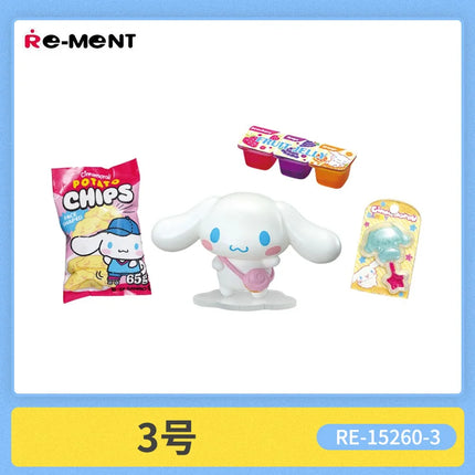 Genuine Re-Ment Cinnamoroll Market Supermarket Retail Department Store Miniature Scene  Blind Box Anime Character Model Toys