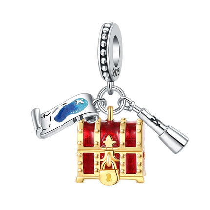 S925 Sterling Silver Charm Bead Angel Prayer Travel Memorial Pendant Fine Birthday Gift Fit Bangle Bracelet Necklace DIY Jewelry