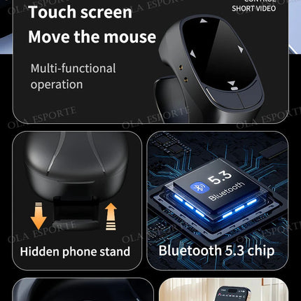 New Smart Ring Multi-Functional Rings Remote Control 5.3 BT Page Scrolling Video Flipping Auto-Like, Take Photos For Smartphones