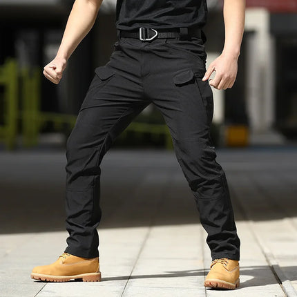 Summer Casual Lightweight Army Military Long Trousers Male Waterproof Quick Dry Cargo Camping Overalls Tactical Pants Breathable
