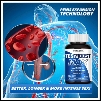Ultimate Male Enhancing Supplement | Clinically-Backed | 100 tablets for Energy, Stamina & Enlargement | Vegan | Discreet Ship