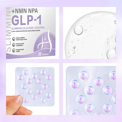 32 Counts GLP-1 Men and Women Weight loss Product GLP-1 and NAD+  for Fast thinning  2026 hot Popular slimming products