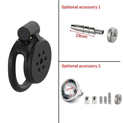 Urethral Inverted Negative Male Chastity Lock Flat Cock Cage with 4 Size Rings Metal Urethral Catheter BDSM Sex Toys for Men