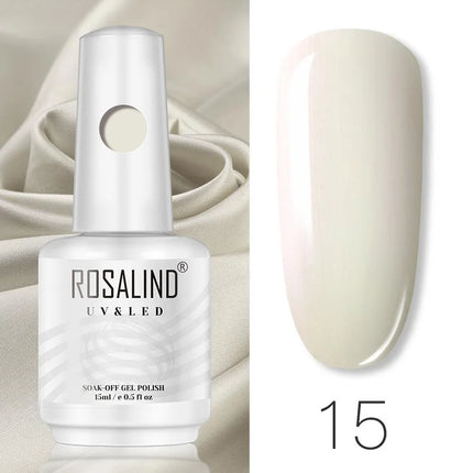 ROSALIND 15ml Nail Gel Polish Macaron Hybrid Varnish Semi Permanent Nail Art Design Soak Off Top Base Coat Esmalte UV Gel Nail