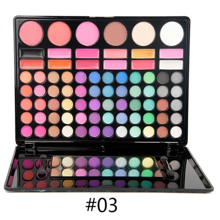 Makeup Set for Women 78 Color Eye Shadow Pearlescent Matte Glitter Shimmer Luminous Eyeshadow Powder Sequins Eyeshadow Palette