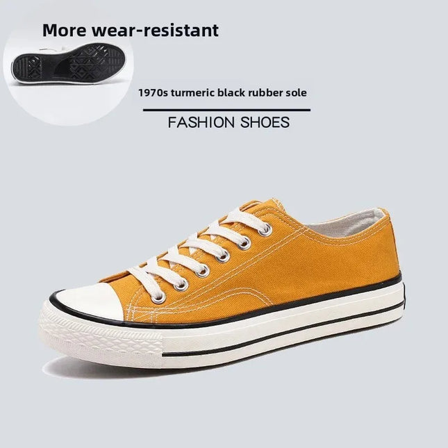Unisex Casual Canvas Flat Shoes Spring Summer Breathable Rubber Sole Comfortable Slip-On Adults Flat Heel Fashionable Trendy