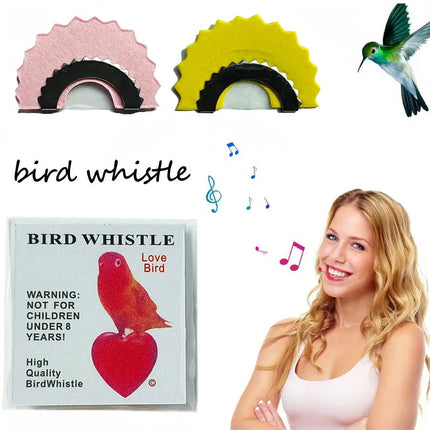 Bird Wacky Whistle Magic Fun Bird Caller Tongue Warbler Original Magic Tweeting Noisemaker Toys Fun Bird Caller Tongue Whistle