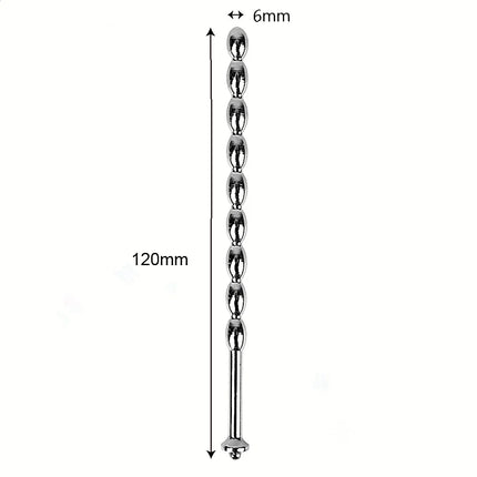 Male Stainless Steel Urethral Plug Urethral Dil Sounding Penis Plug Urethra Beaded Insert Rods Penis Plug Medical Themed Toys