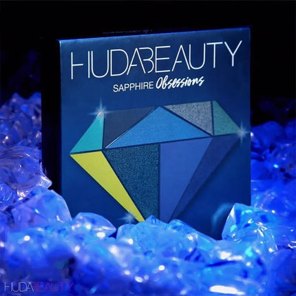 Huda Beauty 9 Color Palette Diamond Amethyst Ruby Red Gold Eye Shadow Pallete Matte Shimmer Eyeshadow Palette Glitter Makeup