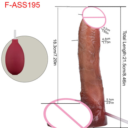 SXXY Silicone Skin Touch Squirting Dildo Ejaculation Realistic Soft Penis With Suction Cup Adult Sex Toys Anal Plug 18+ Masturba