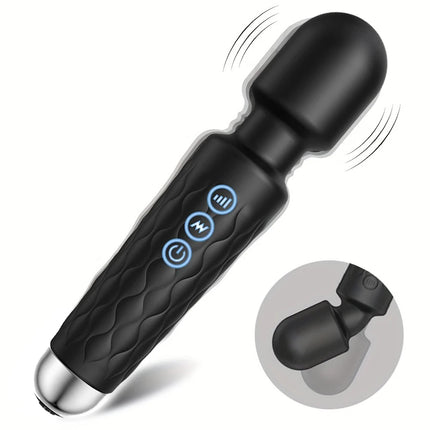 Adult Sex Toy Vibrator Wand for Women Clitoral Nipple Stimulator with 8 Speed 20 Vibration Modes Female G Spot Masturbation Wand