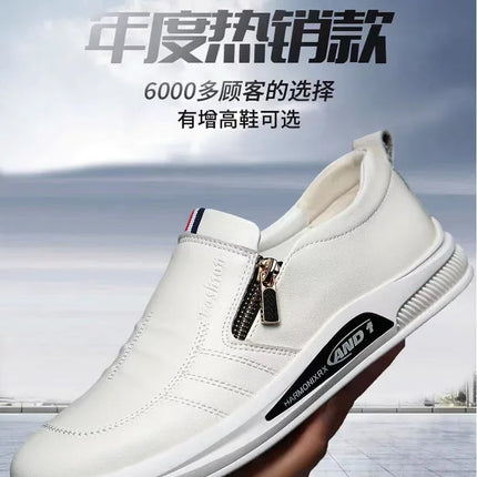 Casual Leather Shoes Men Loafers Trend Brand Business Shoes Autumn Slip on Flat Man Sneakes Comfortable Moccasins Zapatos Hombre