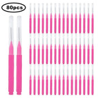 80pcs rose red
