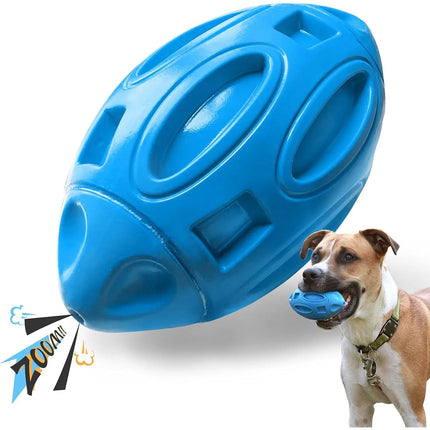 Squeaky Dog Toys for Aggressive Chewers: Rubber Puppy Chew Ball with Squeaker, Almost Indestructible and Durable Pet Toy