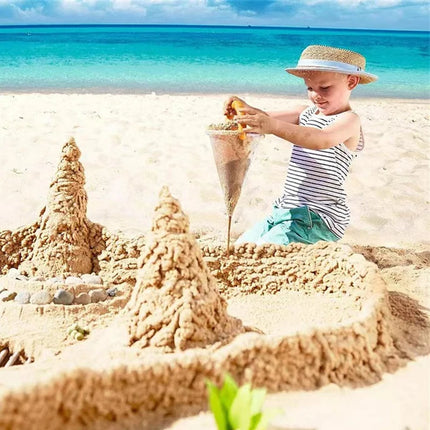 Summer Overflow Funnel Toys Handheld Spilling Funnel Beach Sand Strainer Toy Multifunctional Plastic Digging Sand Kit Crafts