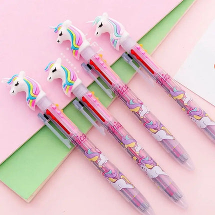 【6 COLORS IN 1】 Switch between 6 vibrant gel ink colors with ONE pen! Perfect for notes, art, or signatures.