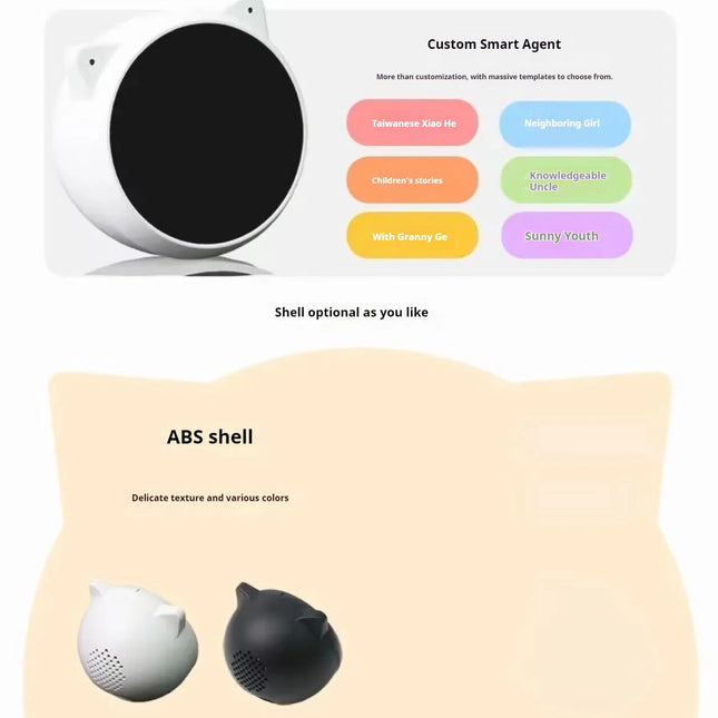 Ai Robot Multimodal Intelligent Agent Chat Companion Portable For Daily Home Use Speech Recognition Daily Companionship Gift Toy