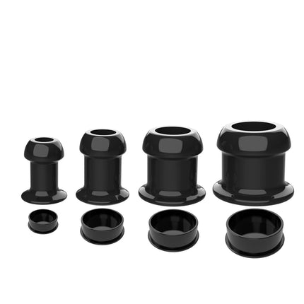 Hollow Anal Plug with Removable Cap Silicone Tunnel Butt Plug Anal Dilator Stretching Adult Sex Toy for Men Women Gay Fetish