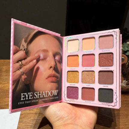 Makeup Book Palette Multifunctional Makeup Product Portable Eyeshadow Palette for Women Girls Ladies College Students Travelers