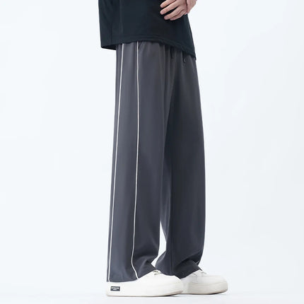 Summer Men Sweatpants Joggers Straight Pants Neutral Breathable Loose Outdoor Quick Drying Fabric Fitness Pants Casual Trouser