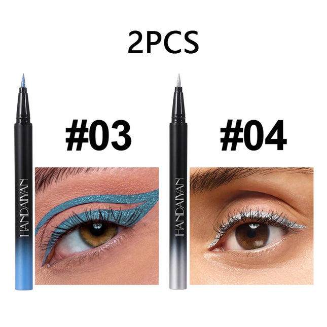 Pearlescent Eyeliner Stick Pen Glitter Eyes Shadow Waterproof Quick-dry Gold Eye Liner Shiny High-gloss Cosmetics Beauty Makeup