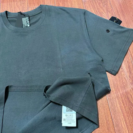2026 Compass Patch Badge Men's T-shirt Italian Luxury Brand Style 3 Labels All Cotton Men's Crew Neck Short Sleeve Summer Tops