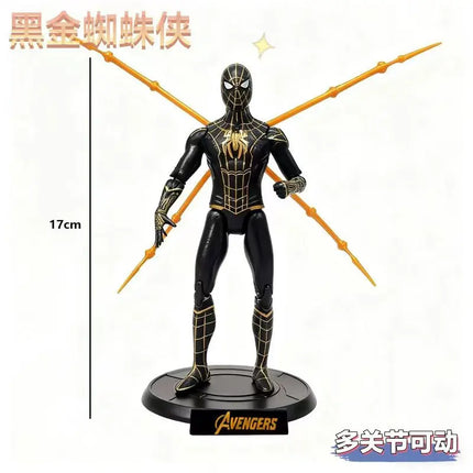 Genuine Marvel Figure Assembled Toys  Iron Spider Man Joint Movable Anime Action Figure Mod Children's Toys Gifts  anime