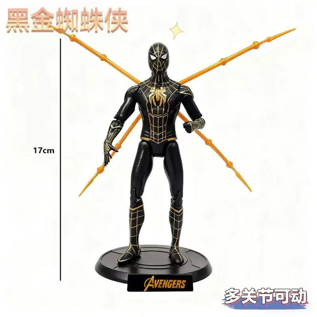 Genuine Marvel Figure Assembled Toys Iron Spider-Man Joint Movable Anime Action Figure Model Children's Toys Gifts Anime