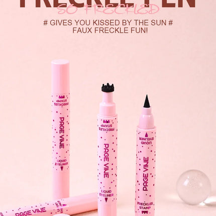 Makeup PAGE VINE Natural freckle Pen Double Head Eyeliner Long-lasting and easy to apply makeup freckle Eyeliner pen