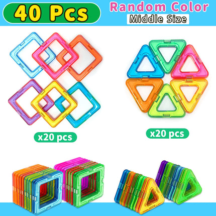 Magnetic Block Building Toy - Colorful 3D Puzzle Design,Improve Creativity & Fine Motor Skill, Perfect Halloween & Birthday Gift
