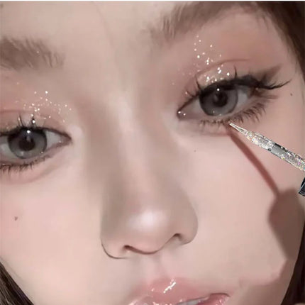 Liquid Eyeshadow Pearlescent Shimmer Long Lasting Monochrome Pearly Fine Sparkling Sequins Eye Shadow Highlighter Quick Drying