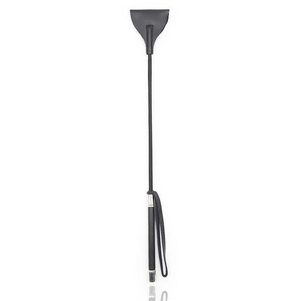 Black Real Leather Whip Horse Crop Widened Head Bdsm Spanking Paddle Flogger Slave Bondage Restraints Sex Toys For Couples
