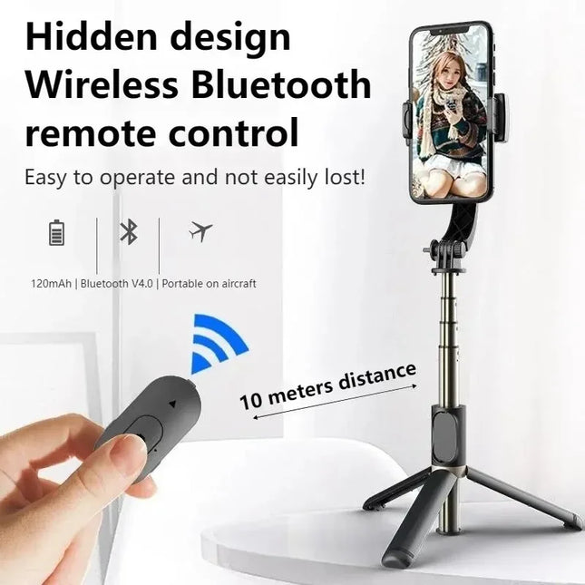 Handheld Gimbal Stabilizer Selfie Stick Smartphone Action Cameras Bluetooth Tripod For Live Broadcast