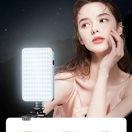Portable Selfie Light Phone Fill Light 3000mAh Rechargeable Video Photography Light 120 LED 2500K-9000K Dimmable for Live Vlog