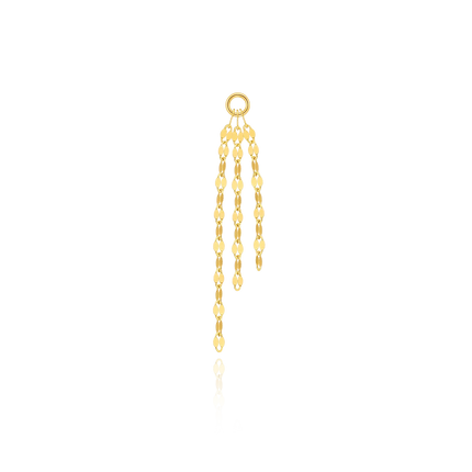 CANNER 1PC 925 Sterling Silver Chain Tassel Piercing Earrings Chain Charm Accessories For Woman Shiny Earring Fine Jewelry Gift