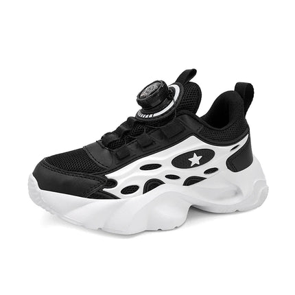 Childrens Sports Shoes Comfortable Elastic Shock-absorbing New Campus Retro Mesh Training Shoes Daily Breathable Casual Shoes