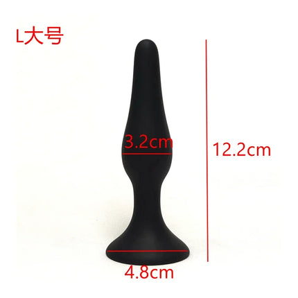 Multi-size Silicone Butt Plug Dilator G-spot Massage Toy Suction Cup Design Adult Personal Products