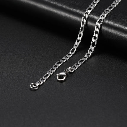 My Shape 3mm-10mm Cuban Chain Stainless Steel Necklaces for Men Male Chains Figaro Box Chain Choker Punk Jewelry 45cm 50cm 60cm
