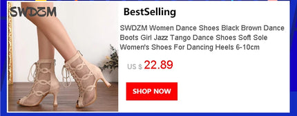 SWDZM Ballroom Women Latin Dance Shoes Modern Pole Dance Shoes Salsa Tango High Heel Adjustable Latin Shoes For Girls Ladies