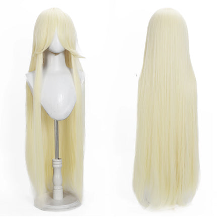 Long Straight Cosplay Wig 100CM Multiple Colors Pink Blonde Black Anime Costume Wig Universal Synthetic Cos Wig Daily Party Wig